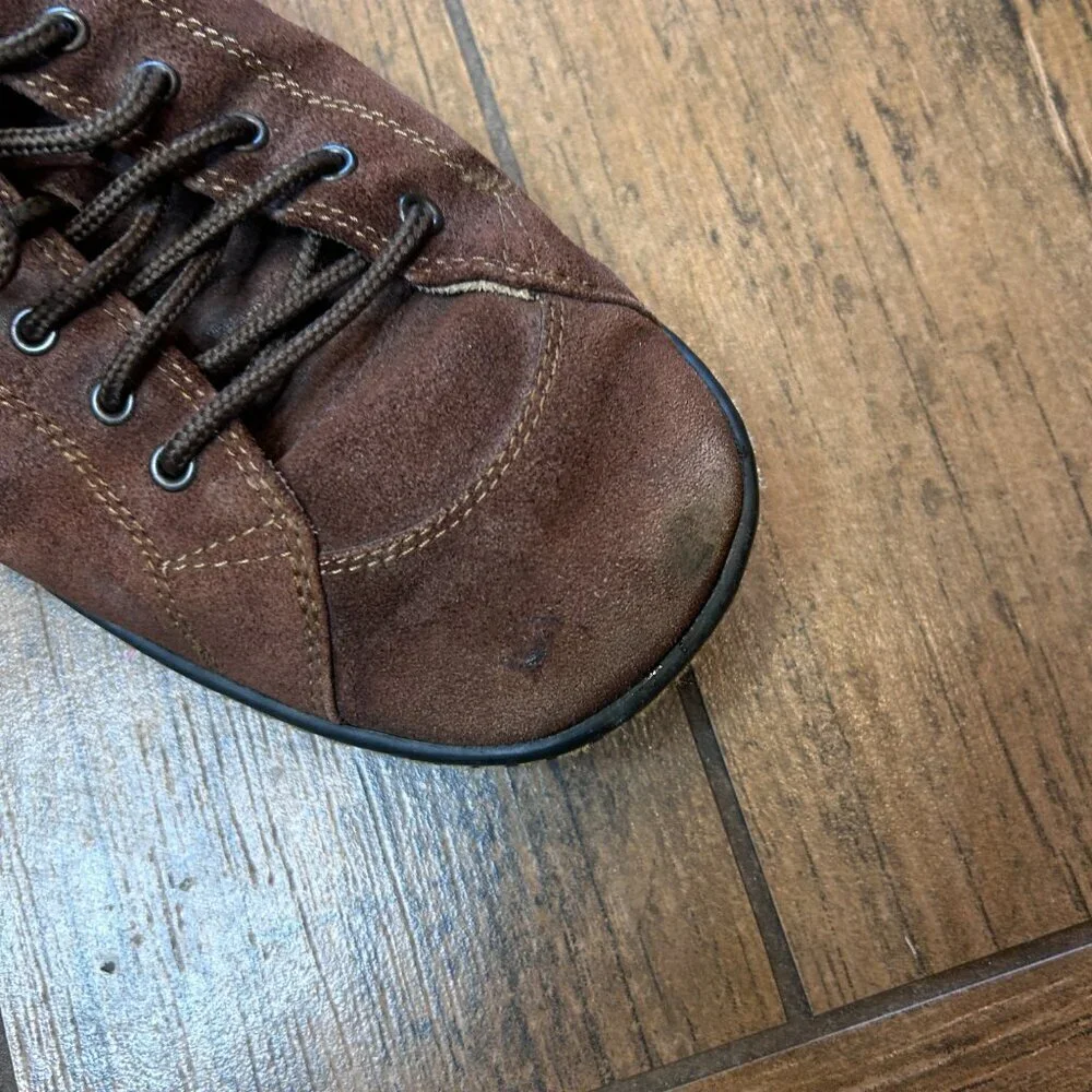 Born Men's Brown Suede Lace Up Casual Shoes Size 12